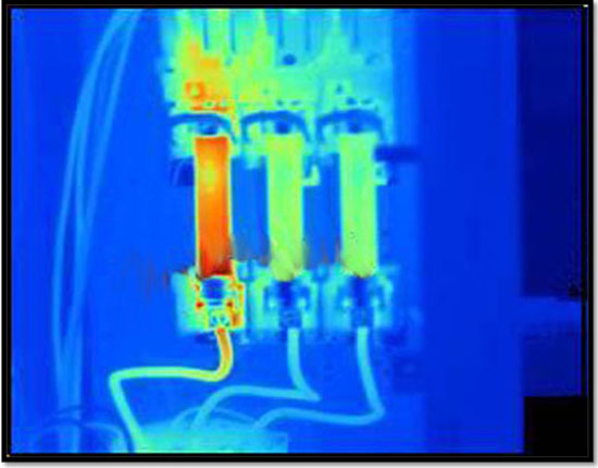 thermography of electrical panels switchgear